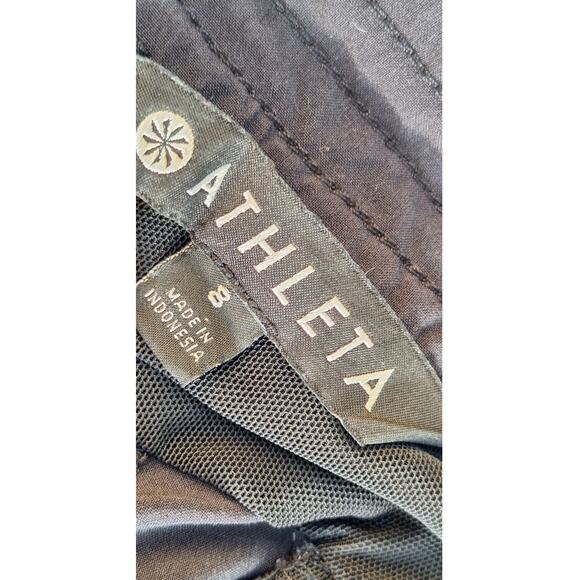 ATHLETA Trekkie Outdoor Utility Hiking Short BLACK 305514 Size 8 Zip Pockets - Picture 2 of 11